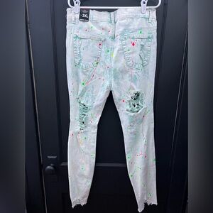 Redfox paint splatter distressed jeans in a size 3X